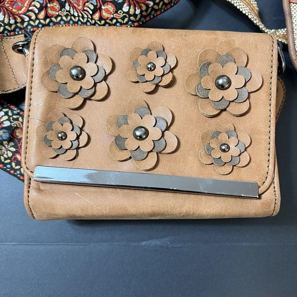 Lot of 3 Women's Purses Handbags Hippie BOHO Vacation Fanny Pack